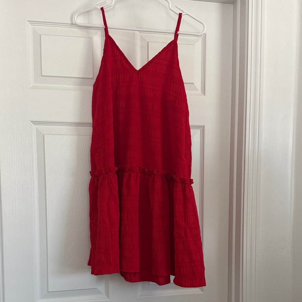 Red Sleeveless Dress